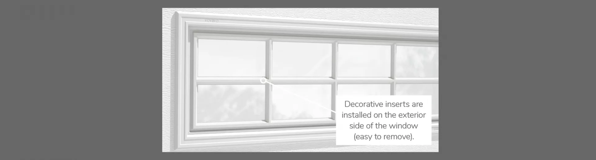 Stockton Decorative Insert, 41" x 16", available for door 3 layers - Polystyrene, 2 layers - Polystyrene and Non-insulated