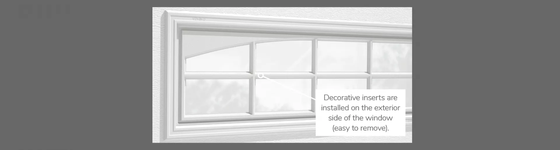 Double Stockton Arch Decorative Inserts, 40" x 13", available for door R-16 and R-12