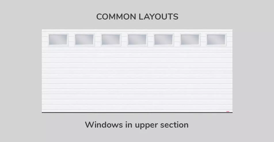 Common layouts, 16' x 7', Windows in upper section